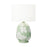 Visual Comfort Studio Lila 1 Light Table Lamp, Semi Green/White