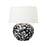 Visual Comfort Studio Nan 1 Light Table Lamp, White/Black