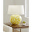 Visual Comfort Studio Nan 1 Light Table Lamp, Semi Citron/White