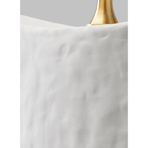 Visual Comfort Studio Cenotes 1-Lt Table Lamp, White Ceramic/White