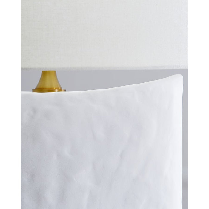 Visual Comfort Studio Cenotes 1-Lt Table Lamp, White Ceramic/White