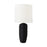 Visual Comfort Studio Cenotes 1-Lt Table Lamp, Rough BK Ceramic/WH