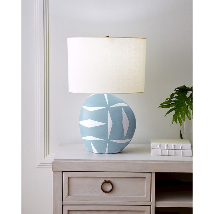 Visual Comfort Studio Franz 1-Lt Franz Table Lamp, Lavender/White