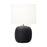 Visual Comfort Studio 1071 Fanny Table Lamp, Rough BK Ceramic/WH - HT1071RBC1