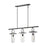 Visual Comfort Studio Nuance 3 Light Linear Chandelier, Iron/Clear - KC1023AI