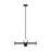 Visual Comfort Studio Nodes 4-Lt Wide Chandelier, Black/Milk White - KC1064MBK