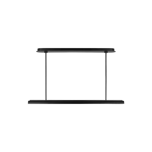 Visual Comfort Studio Carson 1-Lt Linear Chandelier, Midnight/White - KC1091MBK