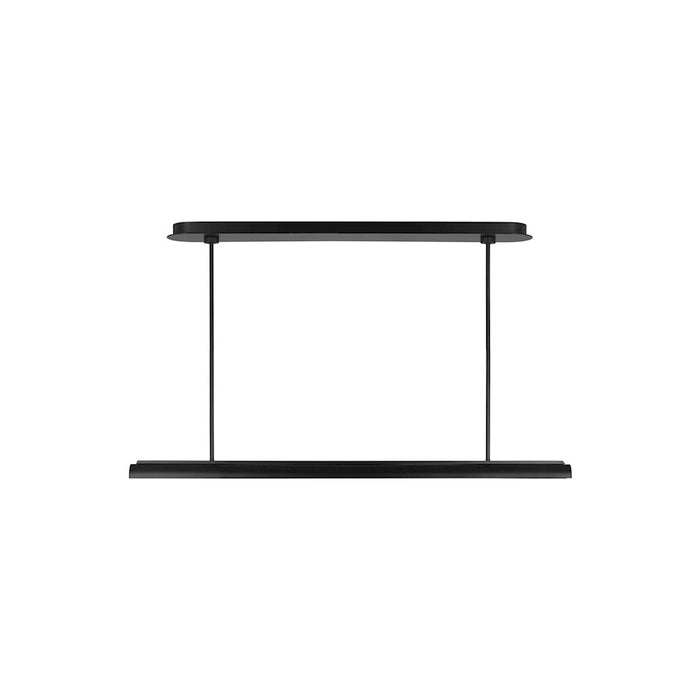 Visual Comfort Studio Carson 1-Lt Linear Chandelier, Midnight/White - KC1091MBK