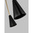 Visual Comfort Studio Cambre 2-Lt Linear Chandelier, BK/BS