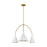 Visual Comfort Studio Cambre 3-Lt Large Chandelier, WH/BS