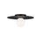 Visual Comfort Studio Nodes 1 Light Large Flush, Black/Milk White