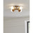 Visual Comfort Studio Nodes 4 Light Semi-Flush, Brass/Milk White