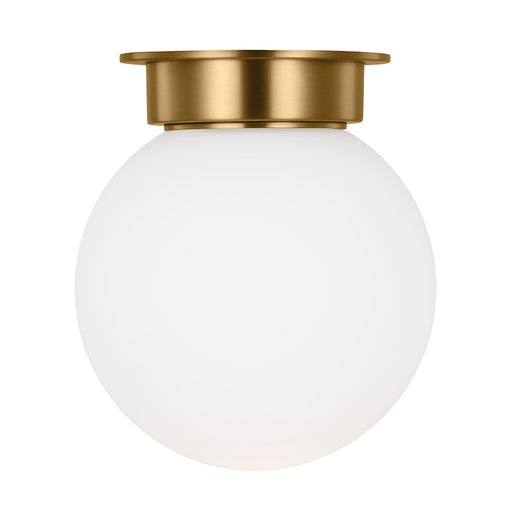 Visual Comfort Studio Nodes 1-Lt XL Flush, Brass/Milk White - KF1101BBS