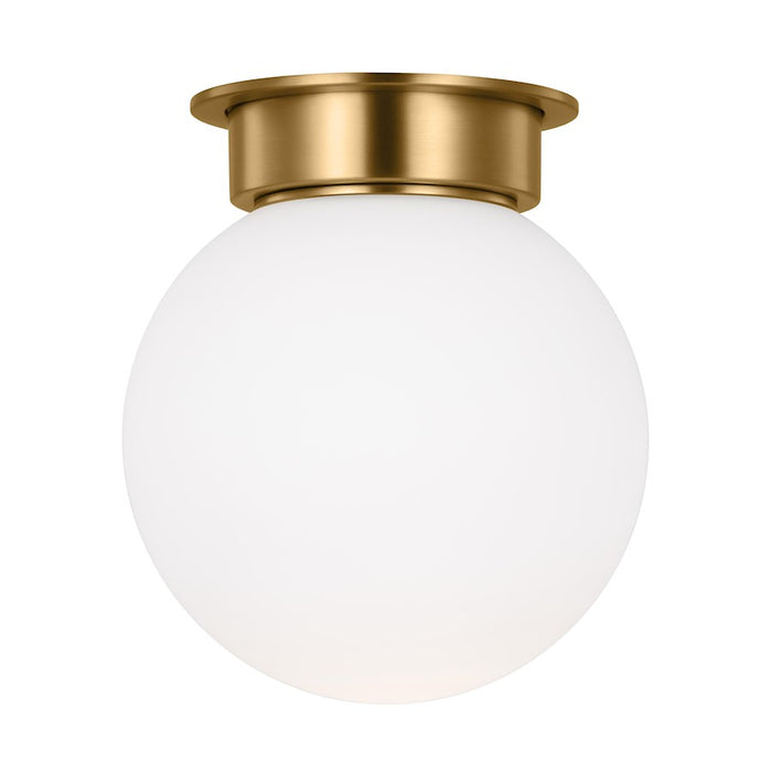 Visual Comfort Studio Nodes 1-Lt XL Flush, Brass/Milk White