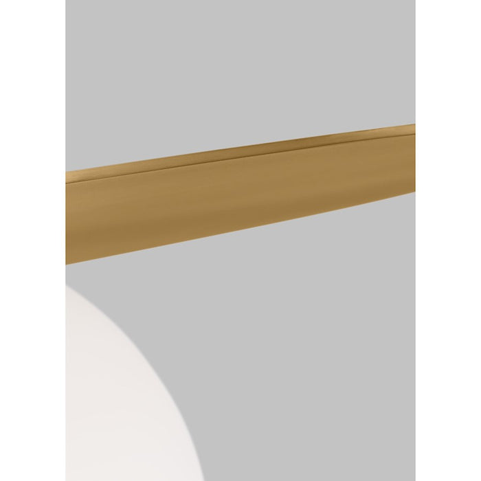 Visual Comfort Studio Nodes 1-Lt XL Flush, Brass/Milk White