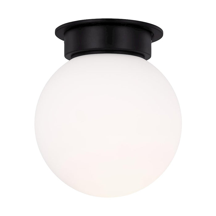 Visual Comfort Studio Nodes 1-Lt XL Flush, Black/Milk White