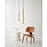 Visual Comfort Studio Nodes 1-Lt Tall Pendant, Burnished/Milk