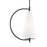 Visual Comfort Studio Gesture 1-Lt Tall Pendant, Midnight/Milk White