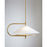 Visual Comfort Studio Gesture 2-Lt Pendant, Burnished/Milk