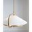 Visual Comfort Studio Gesture 2-Lt Pendant, Burnished/Milk