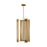 Visual Comfort Studio Carson 1 Light Pendant, Burnished Brass/White