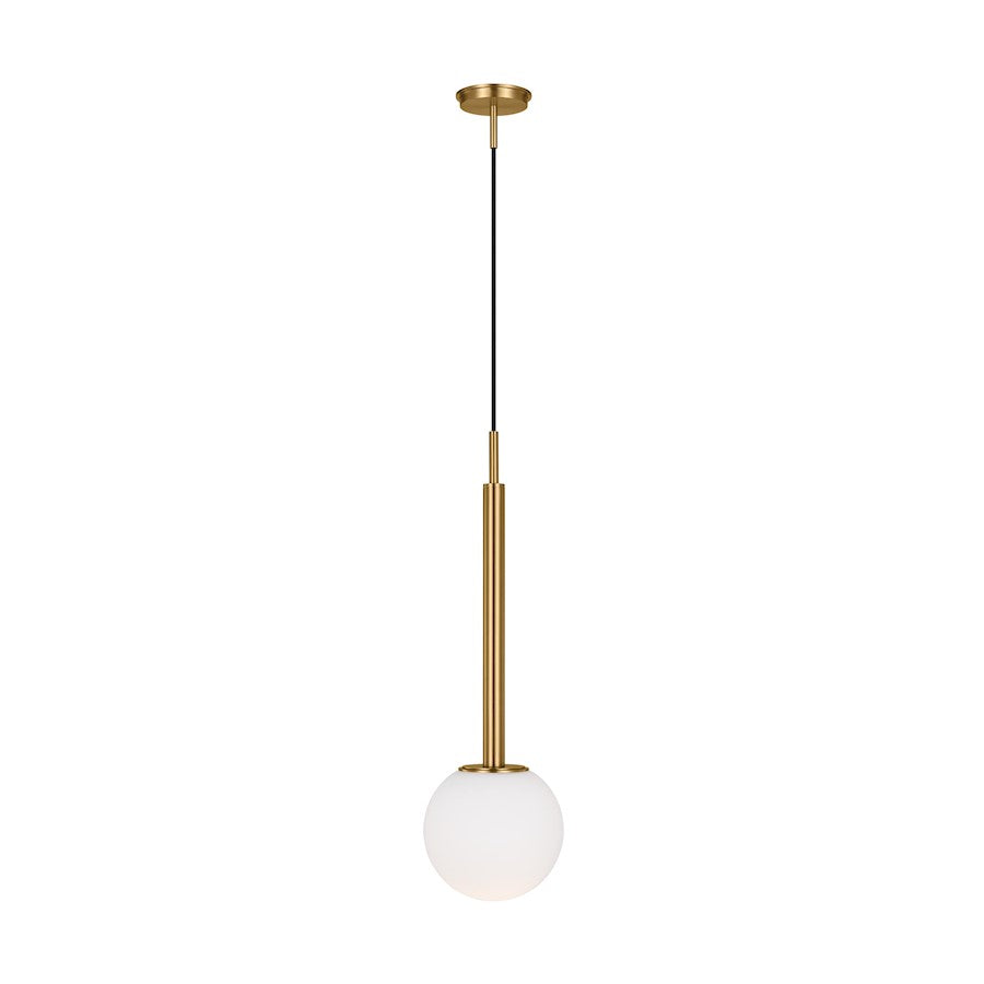 Visual Comfort Studio Nodes 1-Lt Large Pendant, Burnished/Milk - KP1141BBS