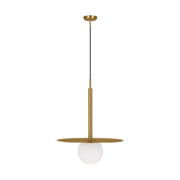 Visual Comfort Studio Nodes 1-Lt Large Pendant, Burnished/Milk