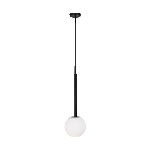 Visual Comfort Studio Nodes 1-Lt Large Pendant, Midnight/Milk White - KP1141MBK