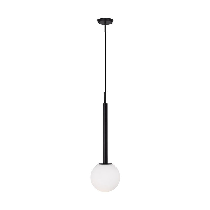 Visual Comfort Studio Nodes 1-Lt Large Pendant, Midnight/Milk White - KP1141MBK