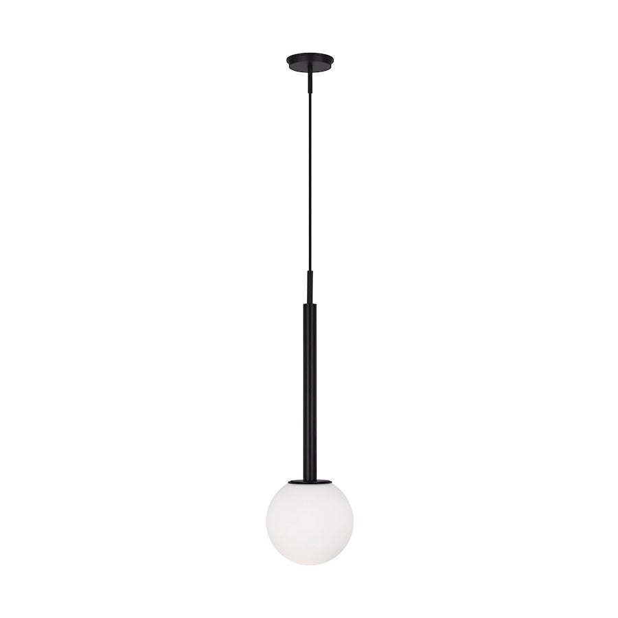 Visual Comfort Studio Nodes 1-Lt Large Pendant, Midnight/Milk White - KP1141MBK