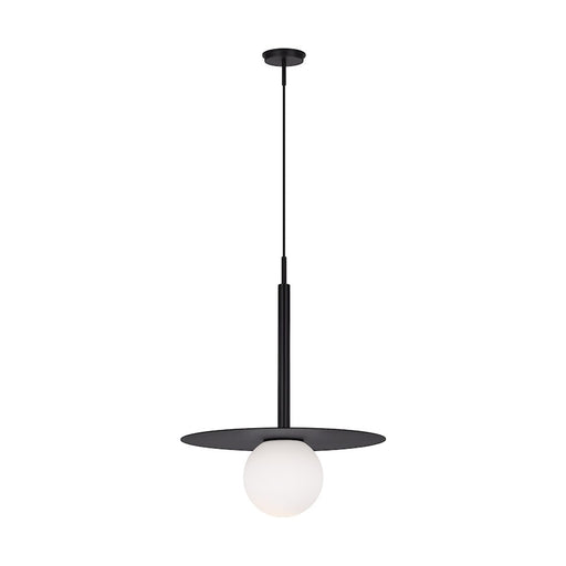Visual Comfort Studio Nodes 1-Lt Large Pendant, Midnight/Milk White