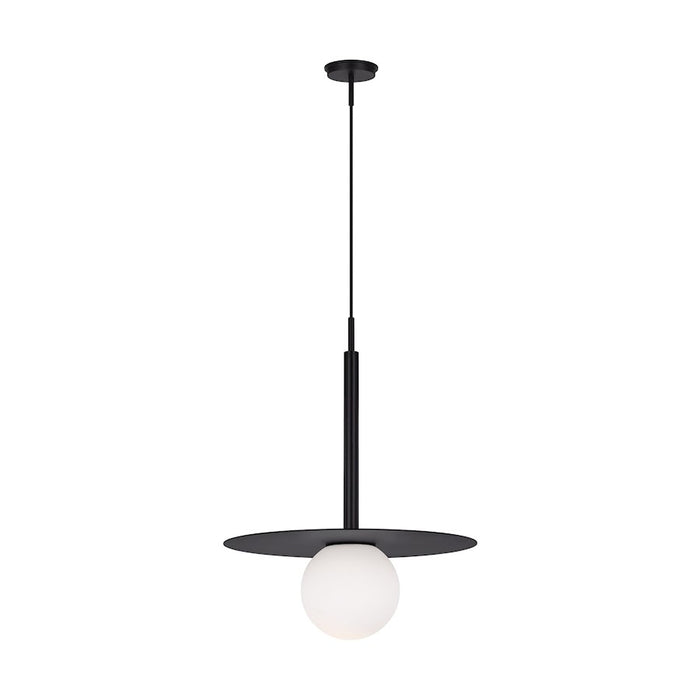 Visual Comfort Studio Nodes 1-Lt Large Pendant, Midnight/Milk White