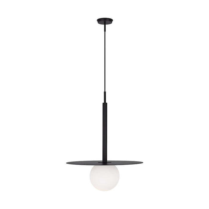 Visual Comfort Studio Nodes 1-Lt Large Pendant, Midnight/Milk White