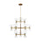 Visual Comfort Studio Londyn 24-Lt LG Chandelier, BS/Clear/Clear - KSC10124BBSCG