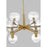 Visual Comfort Studio Londyn 6-Lt SM Chandelier, BS/Clear/Clear