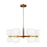 Visual Comfort Studio Londyn 12-Lt SM Chandelier, Brass/Milk - KSC10212BBSMG