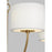 Visual Comfort Studio Sawyer 4-Lt SM Chandelier, Brass/White/Clear