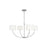 Visual Comfort Studio Sawyer 4-Lt SM Chandelier, Nickel/White/Clear - KSC1034PN