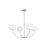 Visual Comfort Studio Sawyer 4-Lt SM Chandelier, Nickel/White/Clear