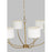 Visual Comfort Studio Sawyer 6-Lt Med Chandelier, Brass/White/Clear