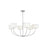 Visual Comfort Studio Sawyer 6-Lt Med Chandelier, Nickel/White/Clear