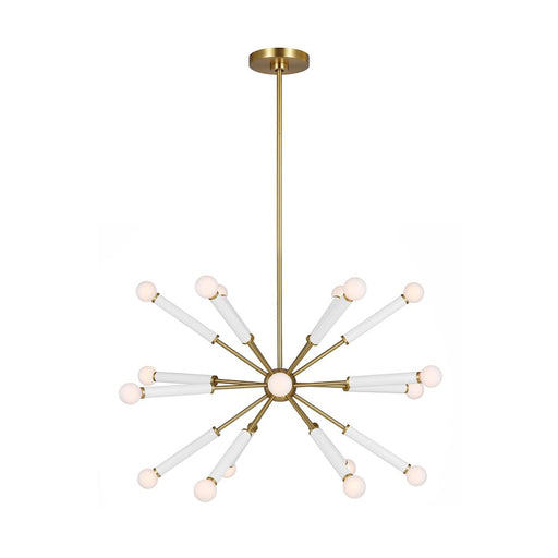 Visual Comfort Studio Monroe 18-Lt Full Chandelier, Burnished - KSC10518BBSGW