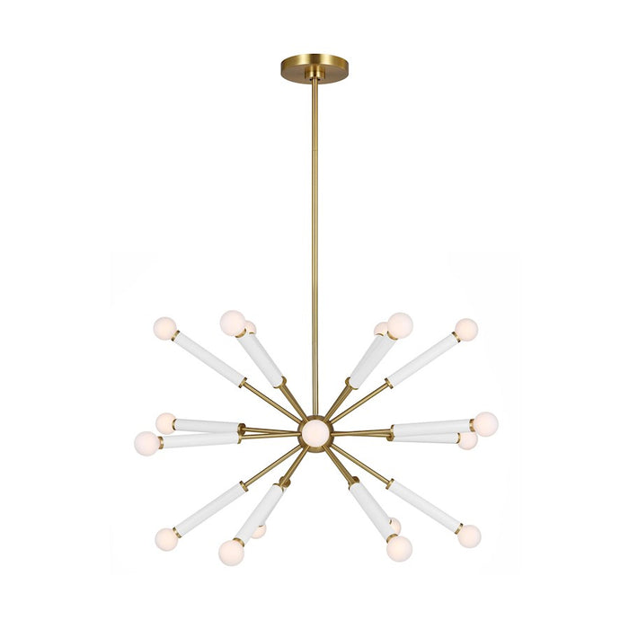 Visual Comfort Studio Monroe 18-Lt Full Chandelier, Burnished - KSC10518BBSGW