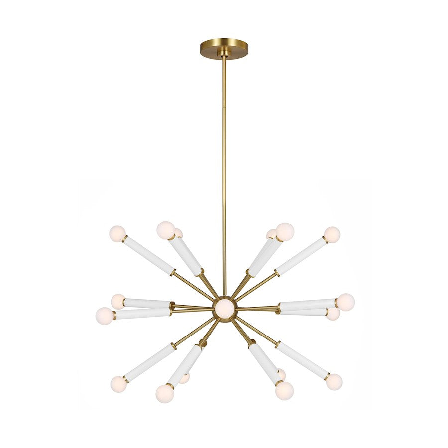 Visual Comfort Studio Monroe 18-Lt Full Chandelier, Burnished - KSC10518BBSGW