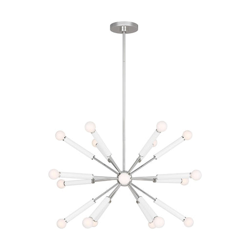 Visual Comfort Studio Monroe 18-Lt Full Chandelier, Pol Nickel - KSC10518PNGW