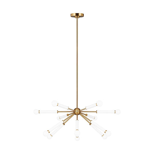 Visual Comfort Studio Monroe 12-Lt Down Chandelier, Burnished - KSC10612BBSGW