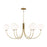 Visual Comfort Studio Noemie 6Lt Chandelier, Burnished Brass/Milk - KSC1146BBS
