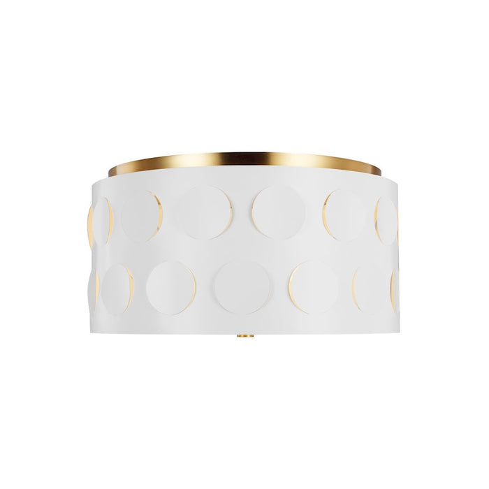 Visual Comfort Studio Dottie 3 Light Med Flush, Brass/Etched - KSF1013BBS