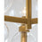 Visual Comfort Studio Londyn 6-Lt Semi Flush, Brass/Clear/Clear