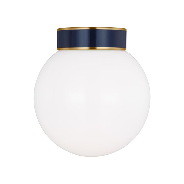 Visual Comfort Studio NVY Monroe 1 Light Small Flush, Brass/Milk - KSF1051BBSNVY